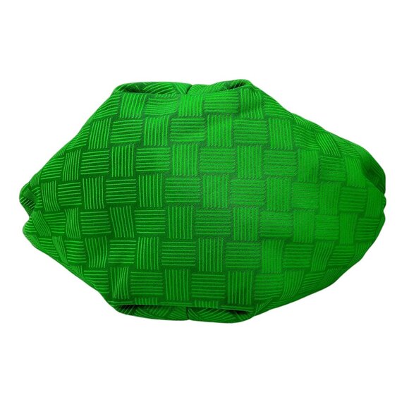 Bottega Veneta Green Jacquard Mini Double Knot Handbag - Picture 4 of 12